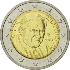 VATICAN CITY, 2 Euro, 2010, MS(65-70), Bi-Metallic, KM:389