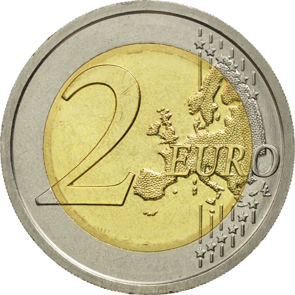 VATICAN CITY, 2 Euro, 2010, MS(65-70), Bi-Metallic, KM:389