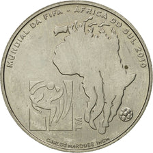 Portugal, 2-1/2 Euro, Coupe du Monde FIFA, 2010, MS(63), Copper-nickel