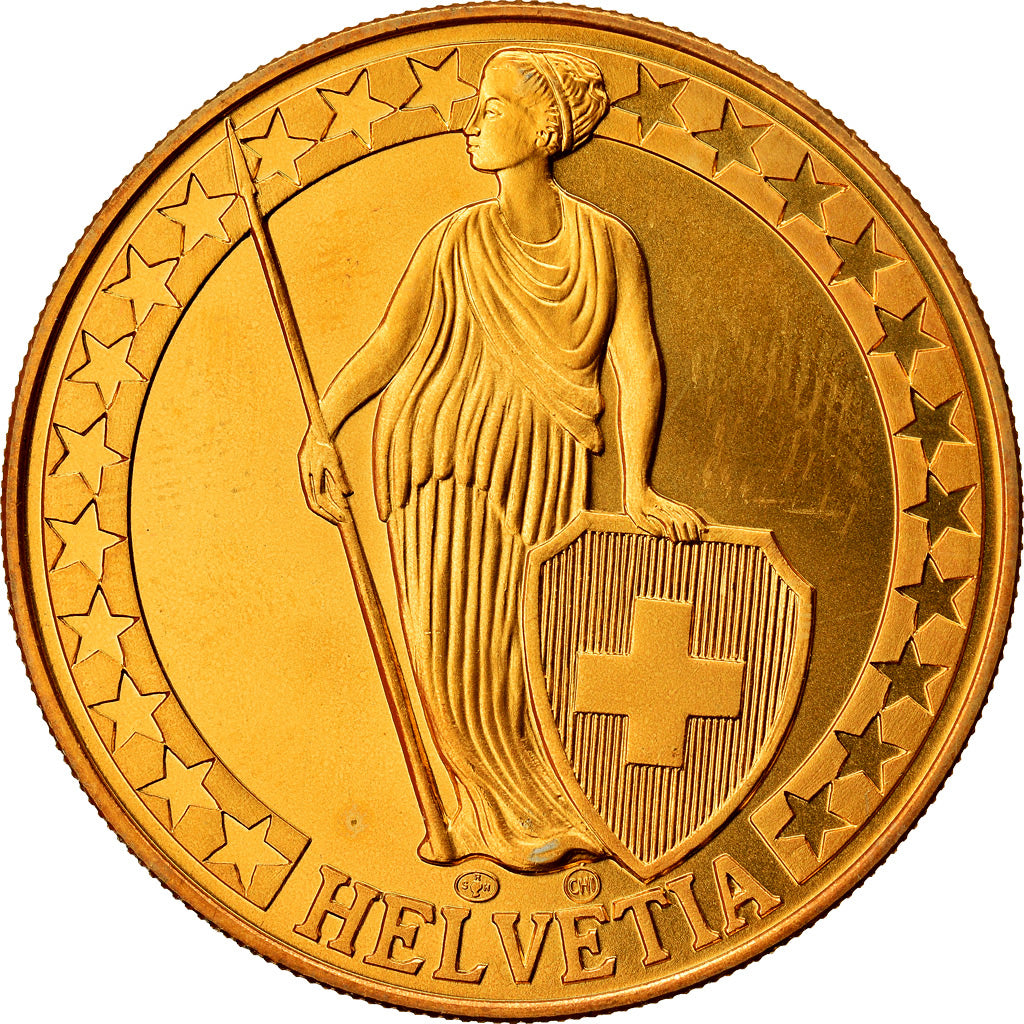 Switzerland, Medal, Der Saint Moritzsee, die Schweizer Seen, MS(64)