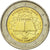 Greece, 2 Euro, Traité de Rome 50 ans, 2007, MS(63), Bi-Metallic, KM:216