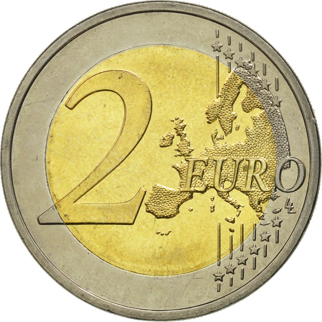 Slovenia, 2 Euro, Traité de Rome 50 ans, 2007, MS(63), Bi-Metallic