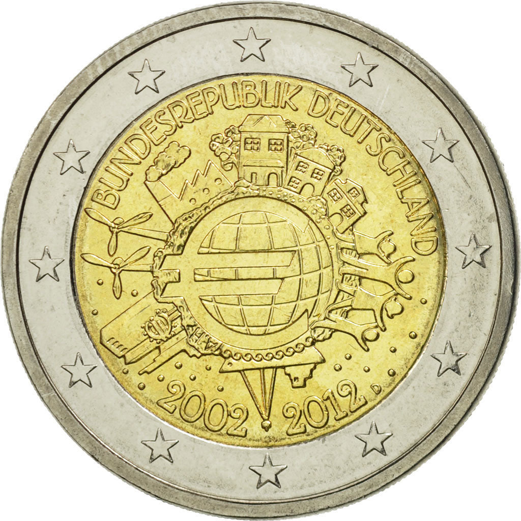 Germany, 2 Euro, €uro 2002-2012, 2012, MS(63), Bi-Metallic
