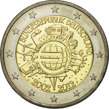 Niemcy, 2 Euro, €uro 2002-2012, 2012, Stuttgart, MS(63), Bimetaliczny