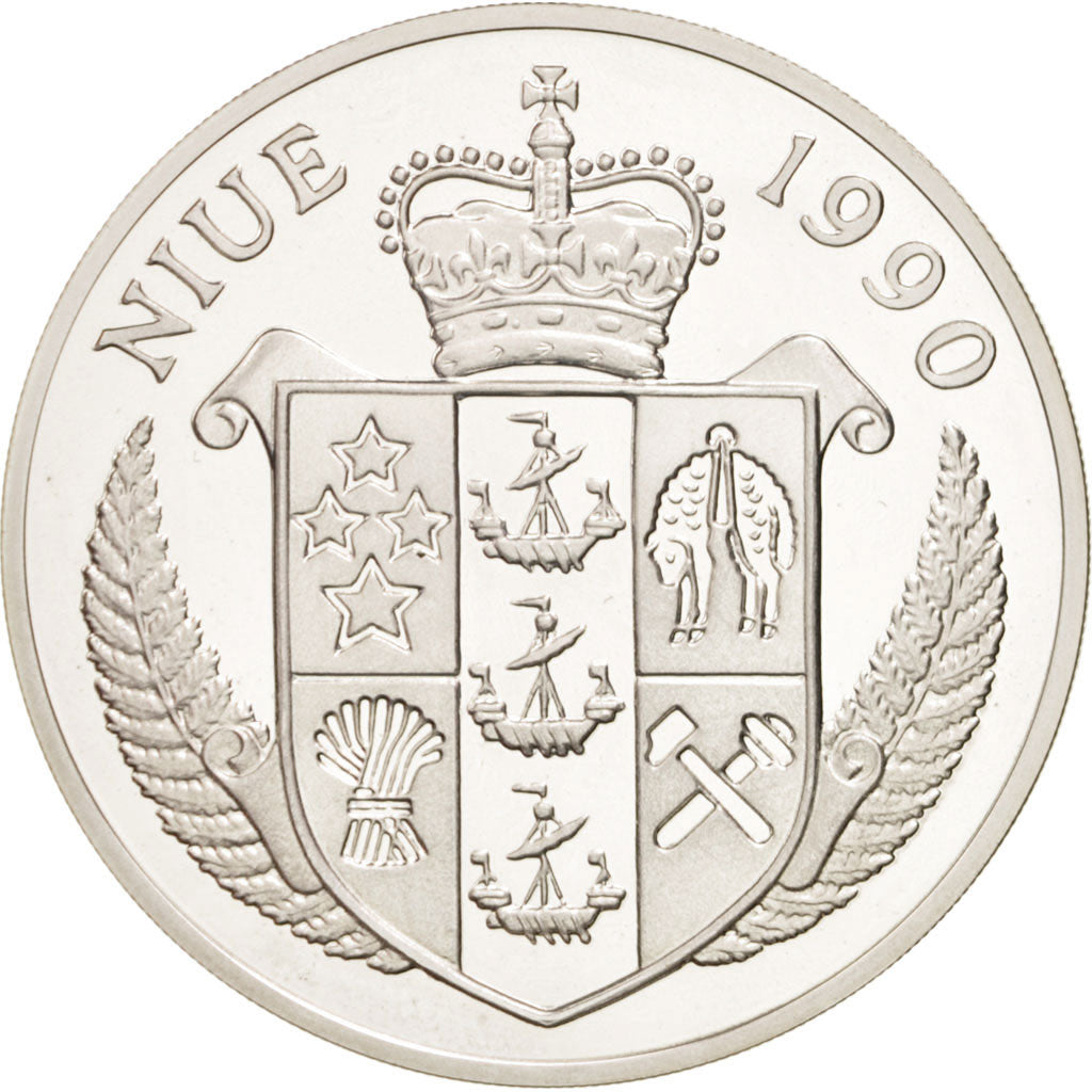 Moneta, Niue, Elizabeth II, 50 Dollars, 1990, FDC, Argento, KM:75