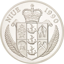 Coin, Niue, Elizabeth II, 50 Dollars, 1990, MS(65-70), Silver, KM:75