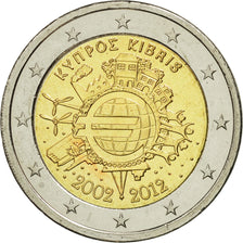 Chipre, 2 Euro, €uro 2002-2012, 2012, SC, Bimetálico