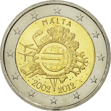 Malta, 2 Euro, €uro 2002-2012, 2012, SC, Bimetálico