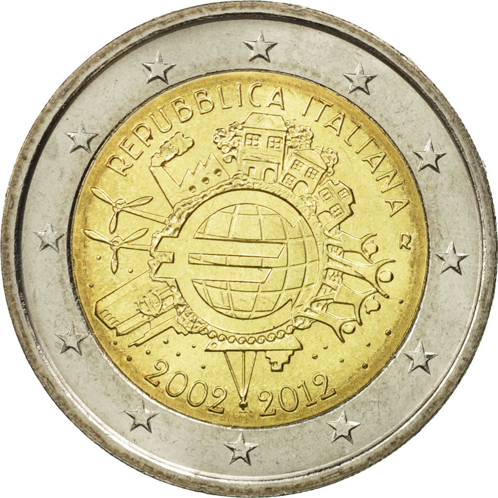 Italie, 2 Euro, €uro 2002-2012, 2012, SPL, Bi-Metallic