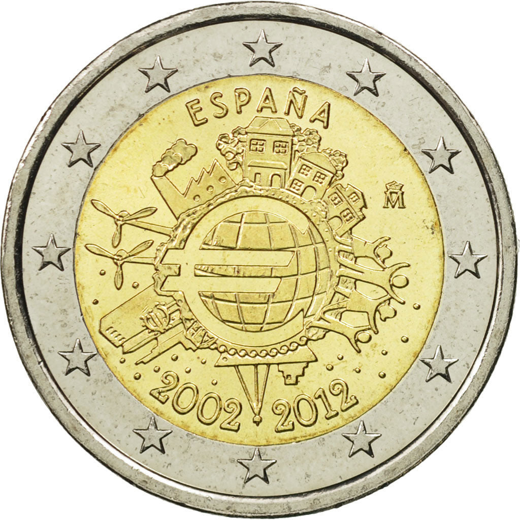 Spagna, 2 Euro, €uro 2002-2012, 2012, SPL, Bi-metallico