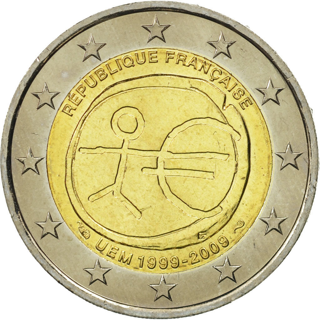 Coin, France, 2 Euro, 10 years euro, 2012, MS(63), Bi-Metallic