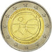 Moneta, Francja, 2 Euro, 10 years euro, 2012, MS(63), Bimetaliczny