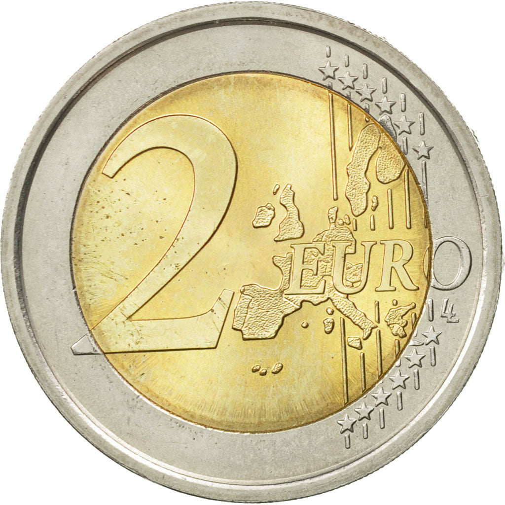 Francia, 2 Euro, World Food Programme, 2004, SC, Bimetálico, KM:1289