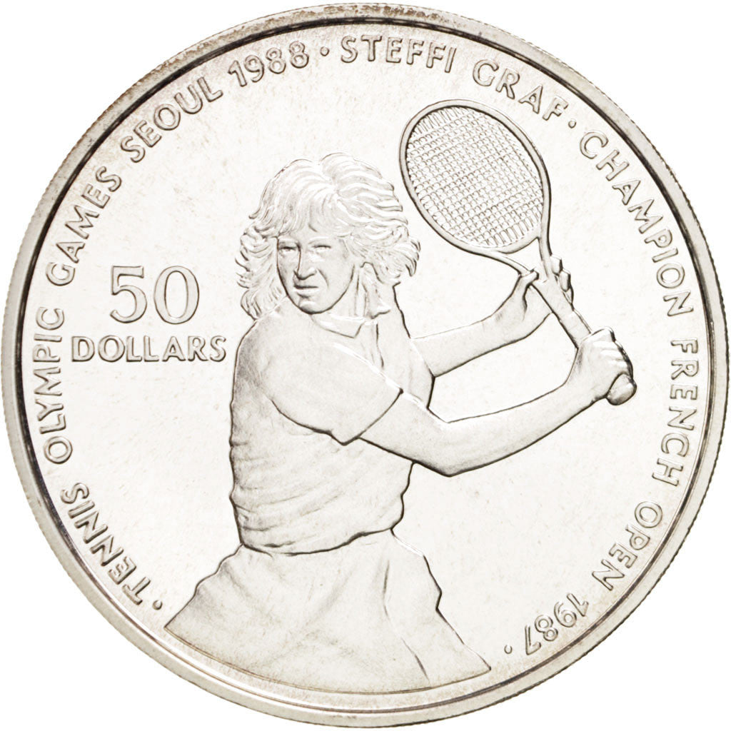 Coin, Niue, Elizabeth II, 50 Dollars, 1987, MS(65-70), Silver, KM:6