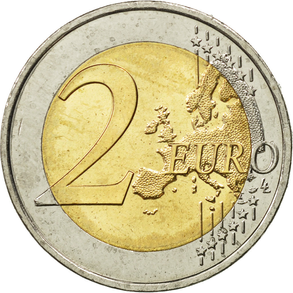 Coin, France, 2 Euro, Traité de l'Elysée, 2013, MS(63), Bi-Metallic, KM:2094