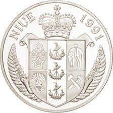 Coin, Niue, Elizabeth II, 10 Dollars, 1991, MS(65-70), Silver, KM:59