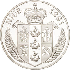 Münze, Niue, Elizabeth II, 10 Dollars, 1991, STGL, Silber, KM:59