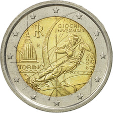 Italië, 2 Euro, Torino, 2006, UNC-, Bi-Metallic, KM:355