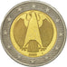 GERMANY - FEDERAL REPUBLIC, 2 Euro, 2002, AU(55-58), Bi-Metallic, KM:214
