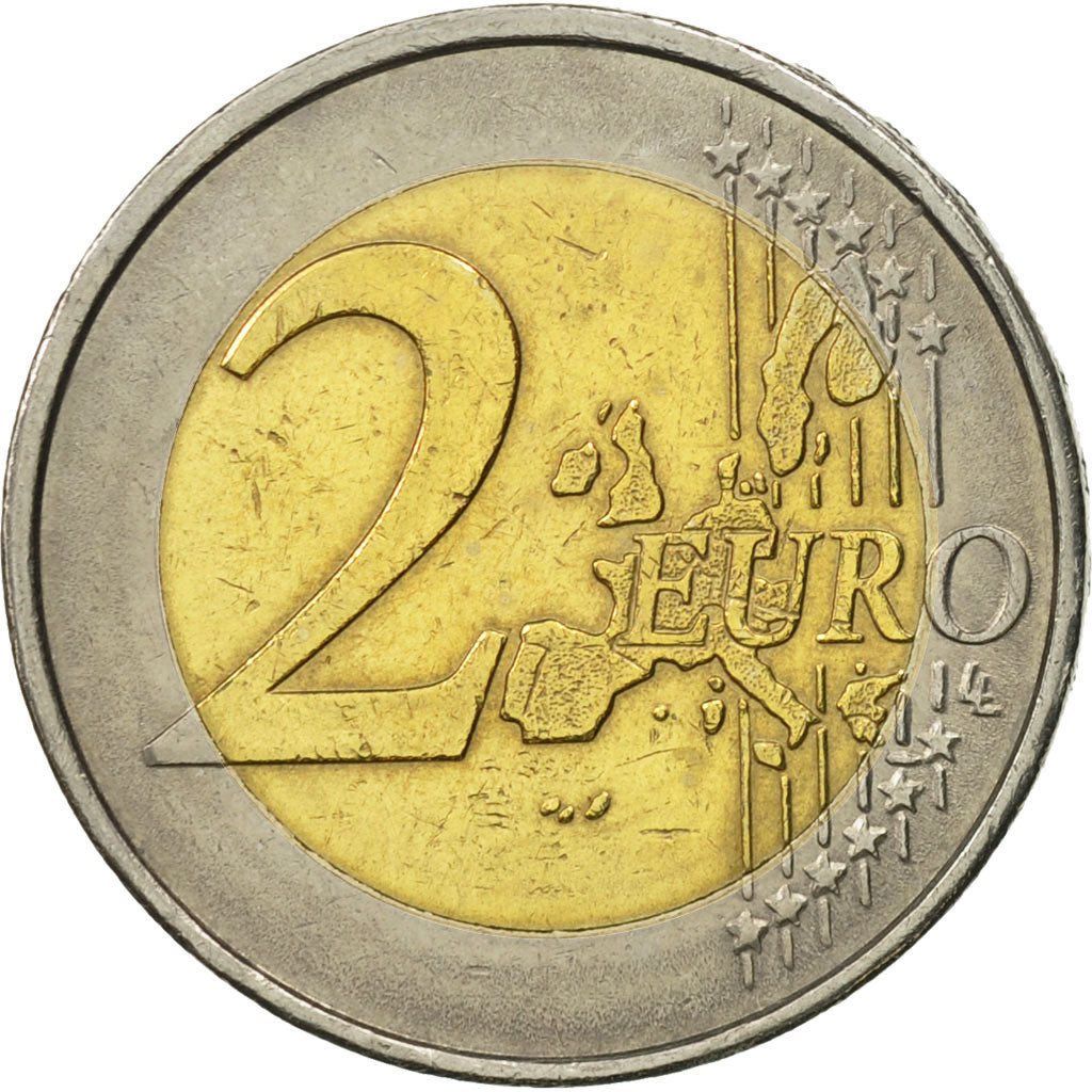 GERMANY - FEDERAL REPUBLIC, 2 Euro, 2002, AU(55-58), Bi-Metallic, KM:214