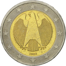 Bundesrepublik Deutschland, 2 Euro, 2002, VZ, Bi-Metallic, KM:214