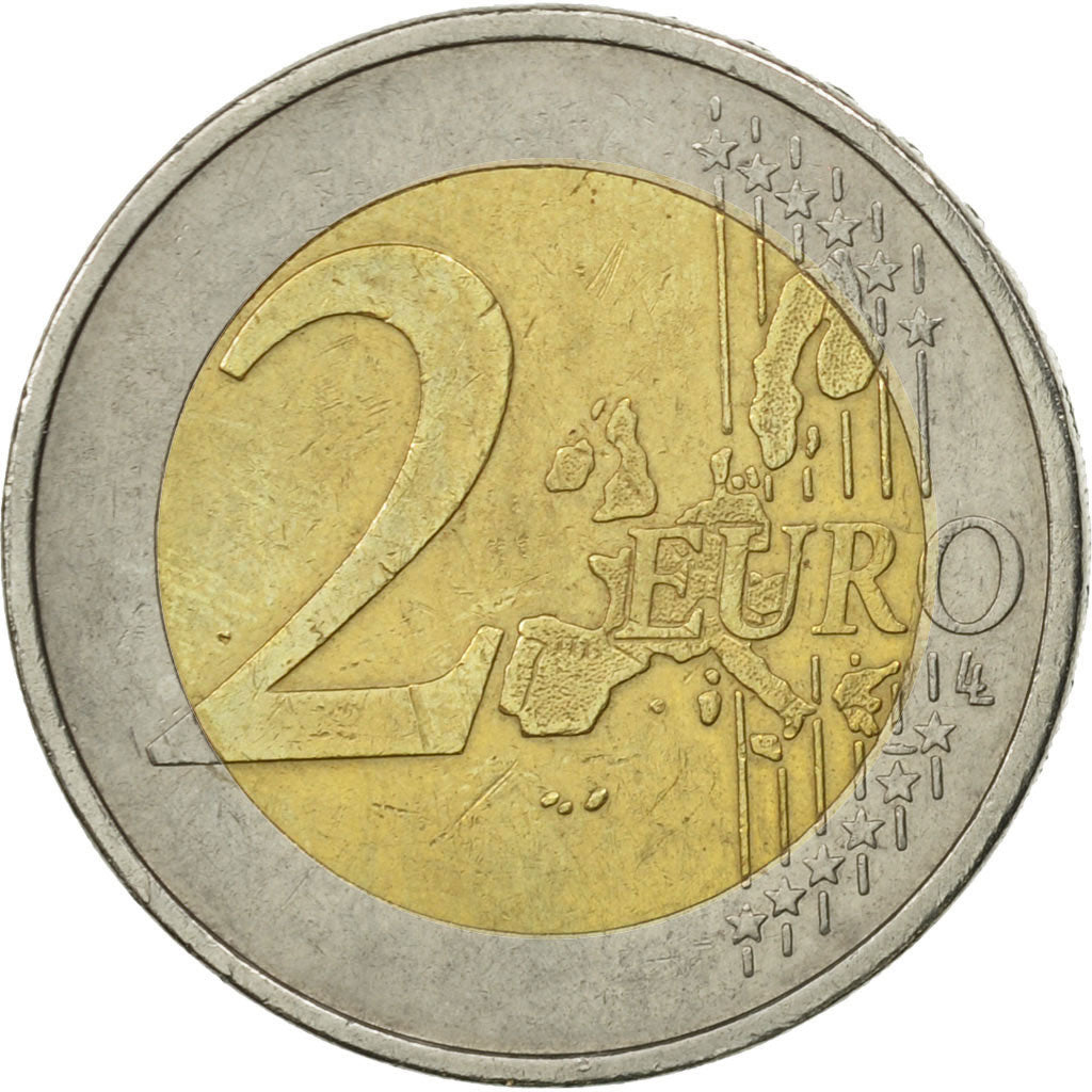 GERMANY - FEDERAL REPUBLIC, 2 Euro, 2002, AU(55-58), Bi-Metallic, KM:214