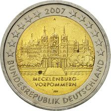 GERMANY - FEDERAL REPUBLIC, 2 Euro, Mecklembourg, 2007, MS(60-62), Bi-Metallic