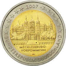 GERMANY - FEDERAL REPUBLIC, 2 Euro, Mecklembourg, 2007, AU(55-58), Bi-Metallic