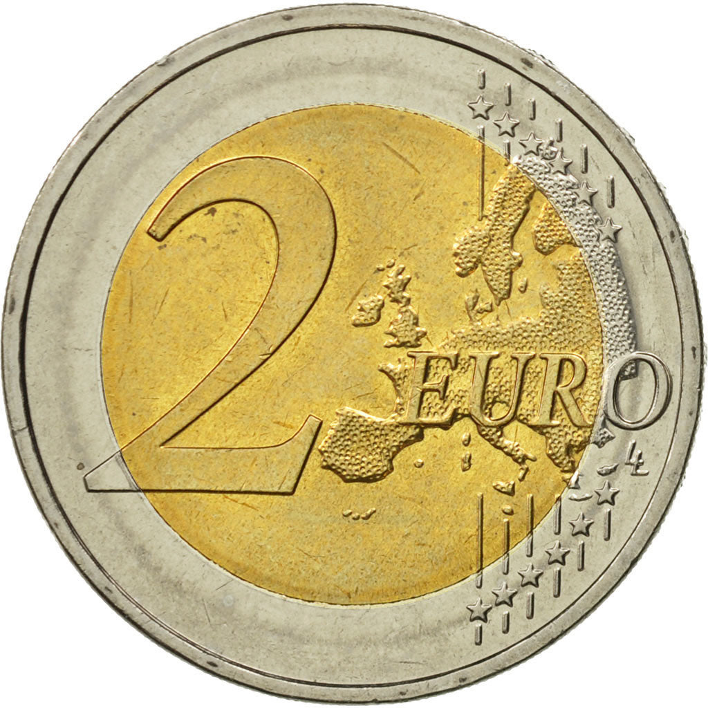 GERMANY - FEDERAL REPUBLIC, 2 Euro, Hambourg, 2008, AU(55-58), Bi-Metallic