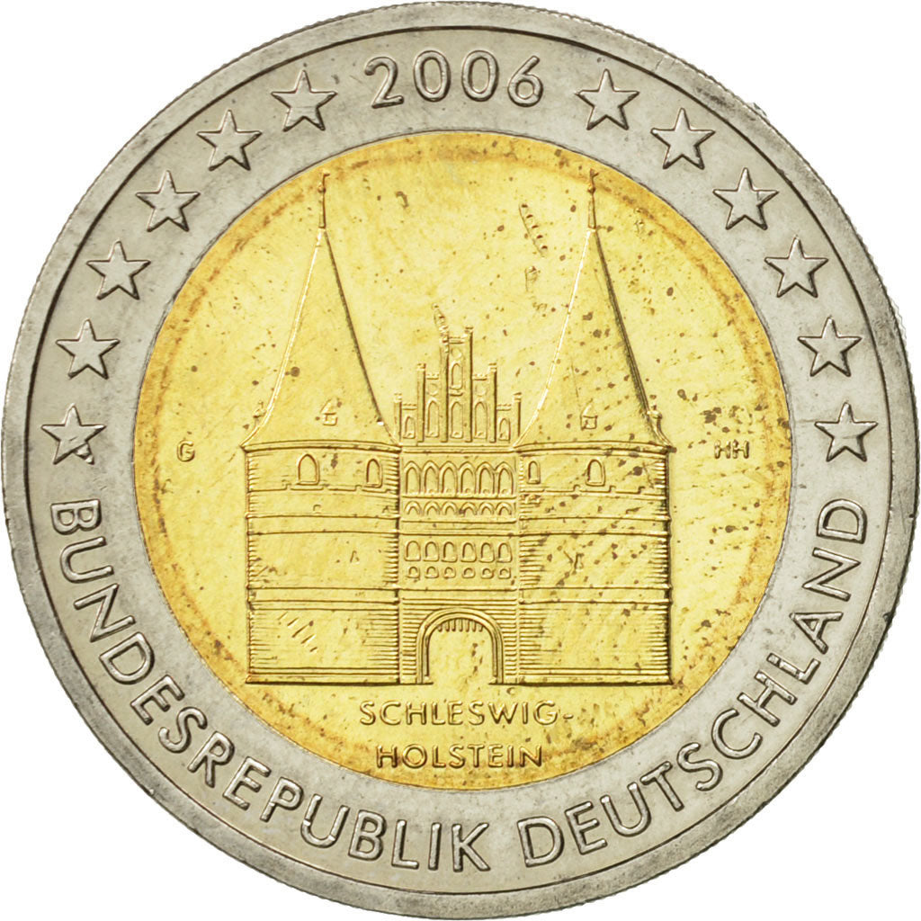 GERMANY - FEDERAL REPUBLIC, 2 Euro, Schleswig-Holstein, 2006, AU(55-58)