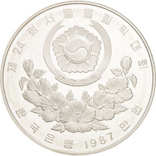 Munten, KOREA - ZUID, 10000 Won, 1987, FDC, Zilver, KM:63