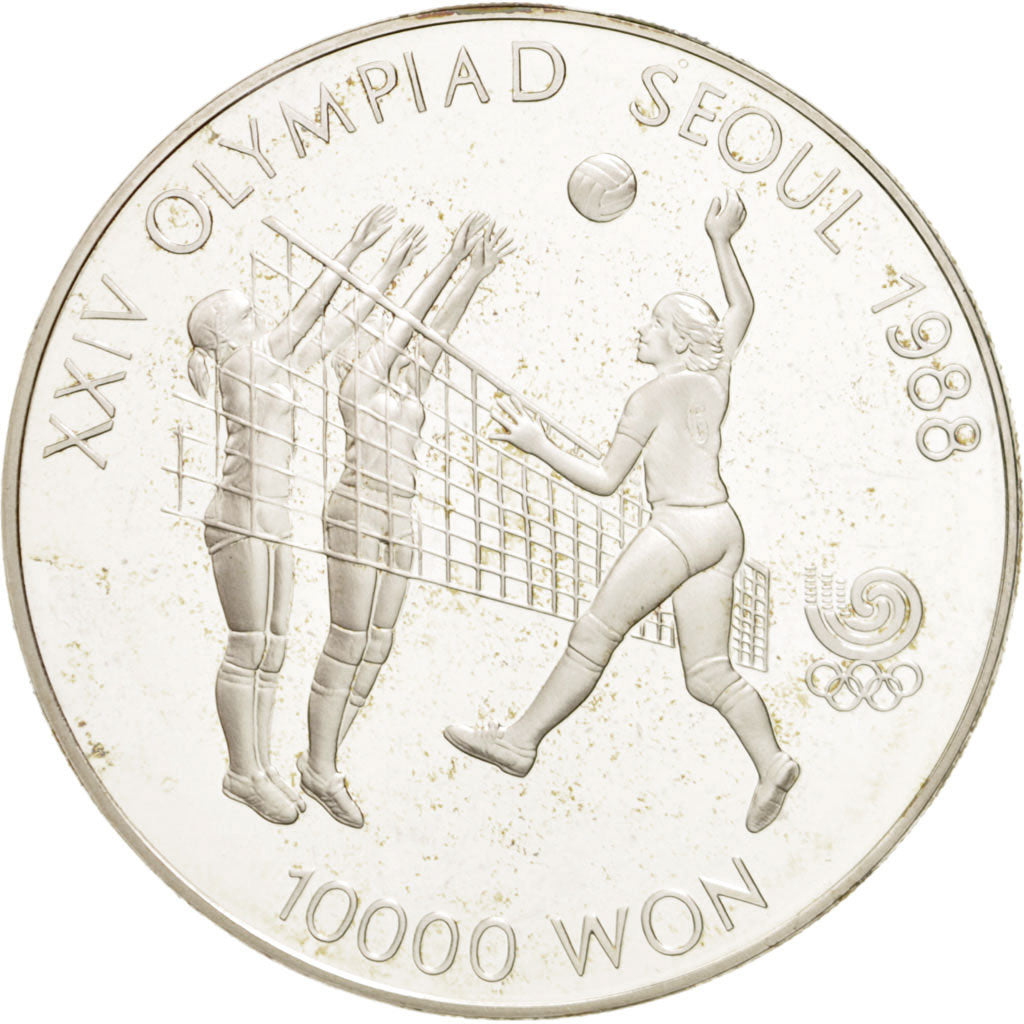 Moneda, COREA DEL SUR, 10000 Won, 1987, FDC, Plata, KM:63