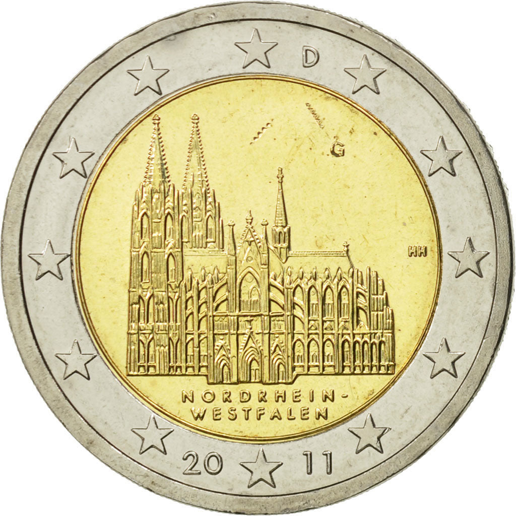 République fédérale allemande, 2 Euro, R N W, 2011, SPL, Bi-Metallic, KM:293