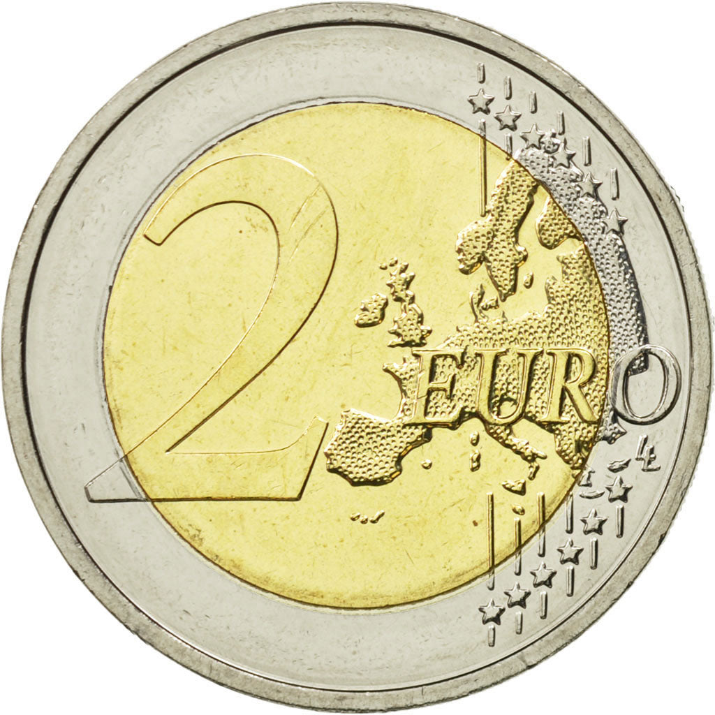 Niemcy - RFN, 2 Euro, BAYERN, 2012, Munich, MS(63), Bimetaliczny, KM:305