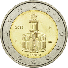 Duitsland, 2 Euro, Hessen, 2015, UNC-, Bi-Metallic
