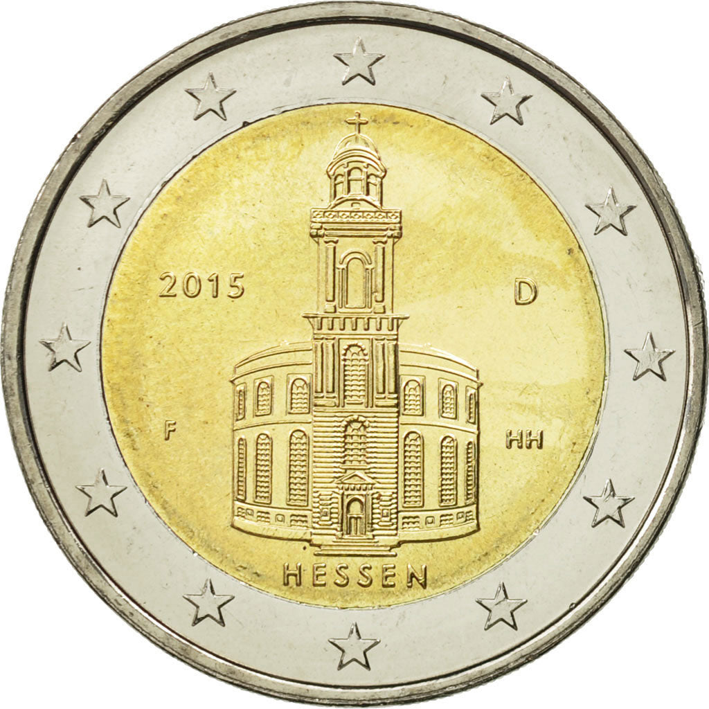 Germania, 2 Euro, Hessen, 2015, SPL, Bi-metallico