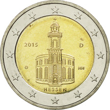 Germany, 2 Euro, Hessen, 2015, MS(63), Bi-Metallic