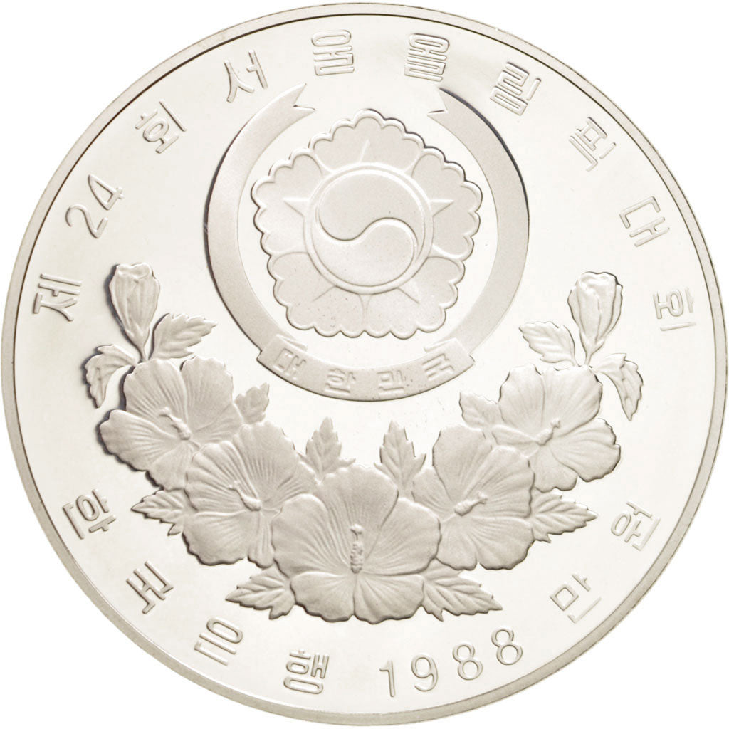 Munten, KOREA - ZUID, 10000 Won, 1988, FDC, Zilver, KM:75