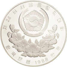 Moneta, KOREA-POŁUDNIOWA, 10000 Won, 1988, MS(65-70), Srebro, KM:75