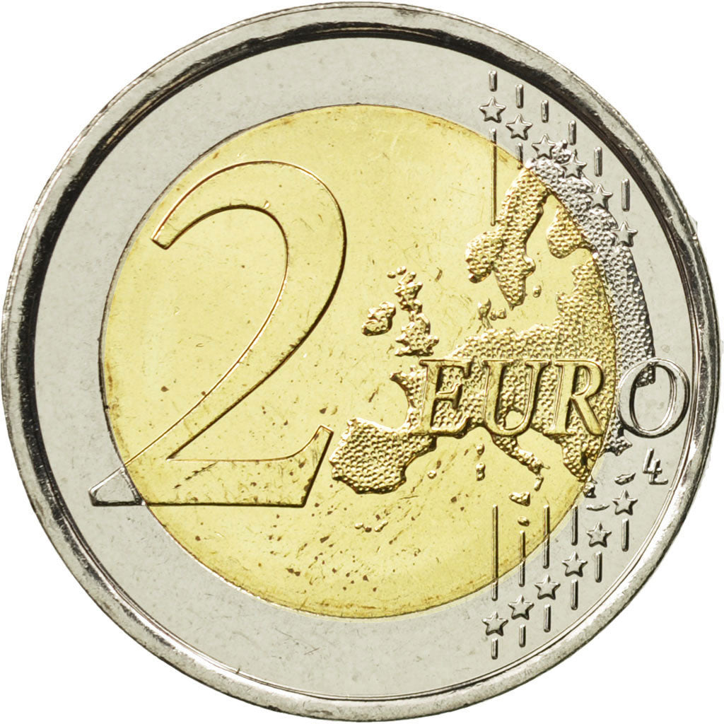 Hiszpania, 2 Euro, Parc Guell, 2014, Madrid, MS(64), Bimetaliczny