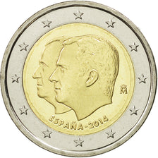Spain, 2 Euro, Philippe VI, 2014, MS(64), Bi-Metallic