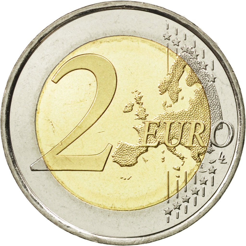 Spain, 2 Euro, Philippe VI, 2014, MS(64), Bi-Metallic