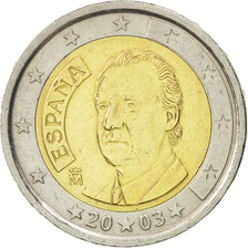 España, 2 Euro, 2003, EBC+, Bimetálico, KM:1047