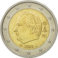 Bélgica, 2 Euro, 2008, EBC, Bimetálico, KM:281
