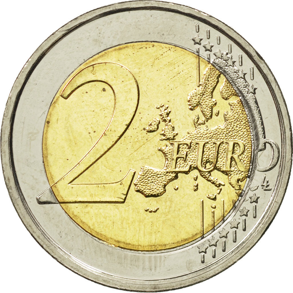 Belgium, 2 Euro, Human Rights, 2008, MS(63), Bi-Metallic, KM:248