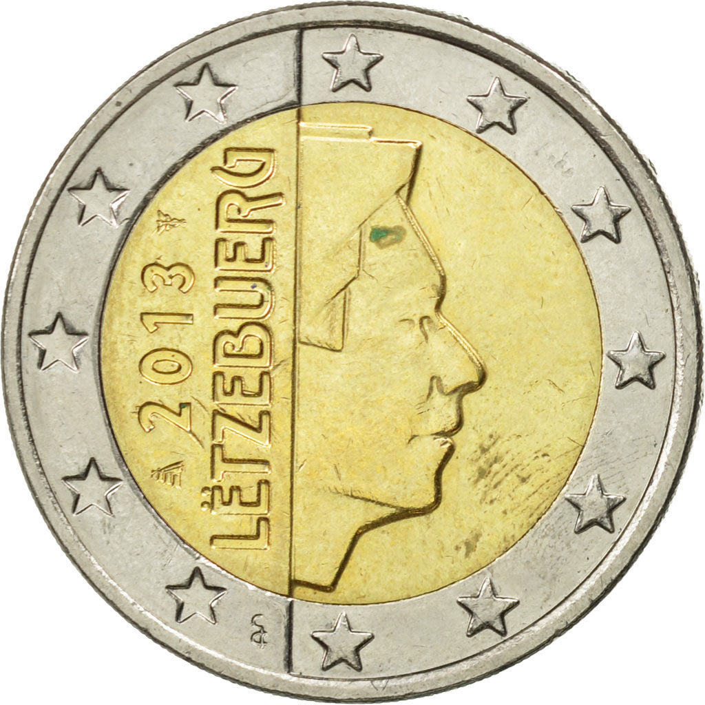Luxembourg, 2 Euro, 2013, AU(55-58), Bi-Metallic