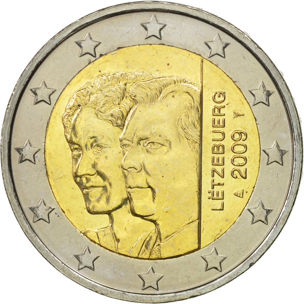 Lussemburgo, 2 Euro, Grande-Duchesse Charlotte, 2009, SPL, Bi-metallico, KM:106