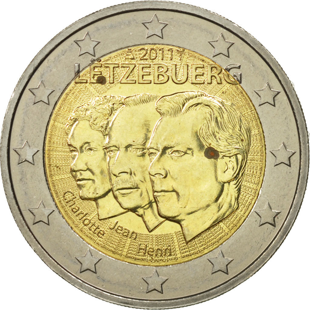 Luxembourg, 2 Euro, Jean Lieutenant-Représentant, 2011, AU(55-58), Bi-Metallic