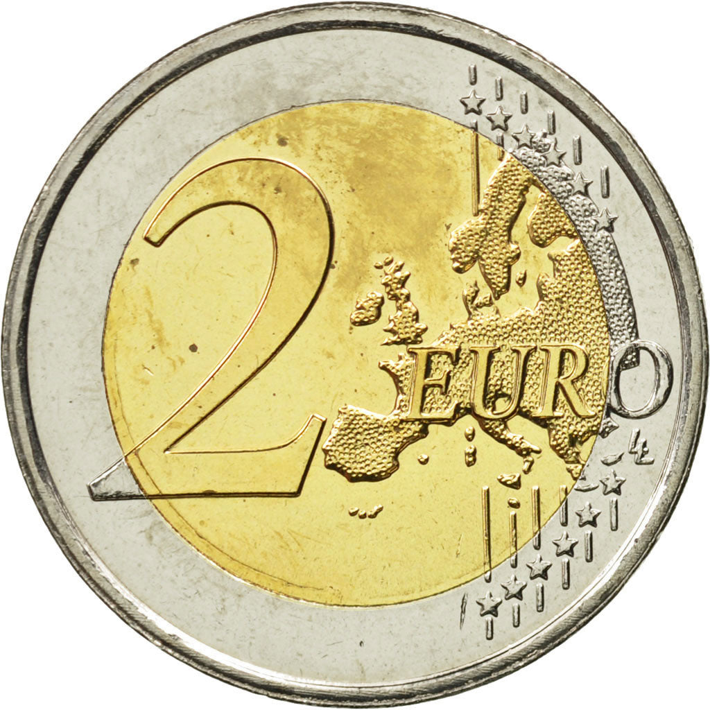 Luxembourg, 2 Euro, Grand-Duc Henri, 2010, MS(63), Bi-Metallic, KM:115