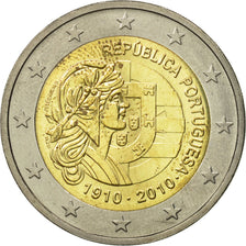 Portogallo, 2 Euro, Republica Portuguesa, 2010, SPL, Bi-metallico, KM:796